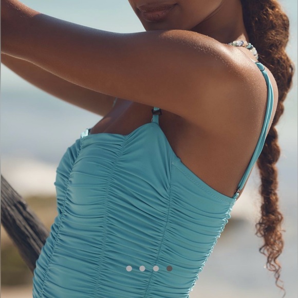 Anthropologie Sanctuary Shirred One Piece Swimsuit - Picture 2 of 4